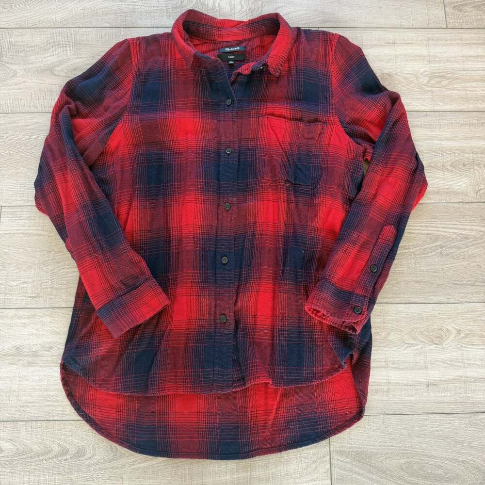 Madewell Womens L Classic Ex-Boyfriend Flannel